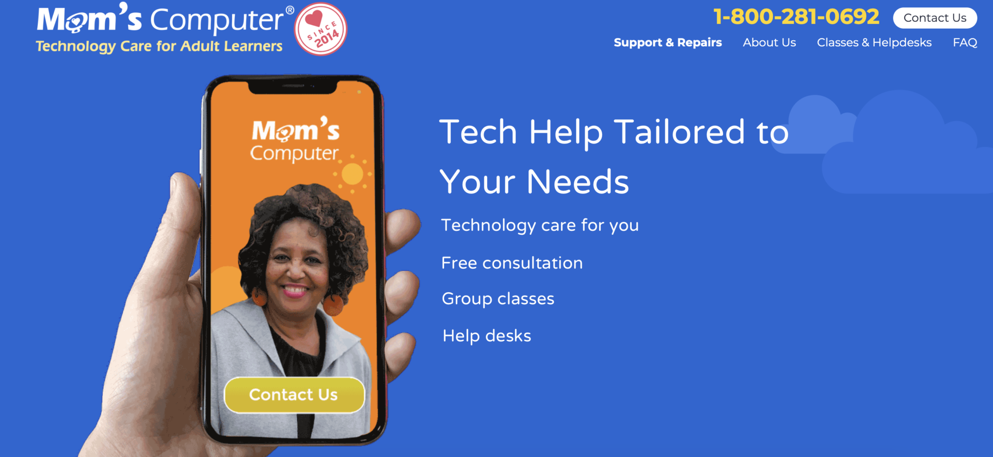 Mom's Computer – Technology Care for Adult Learners